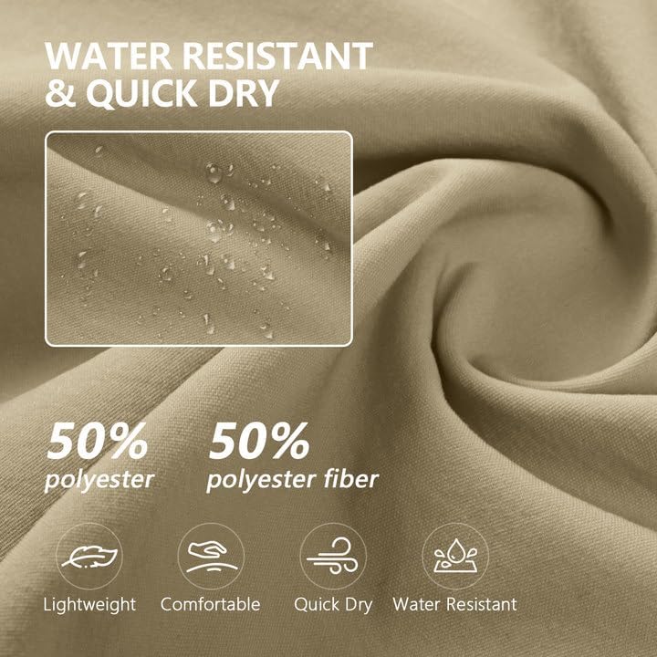 Hiking Pants Women Lightweight Cargo Pants Quick Dry Water Resistant Outdoor Travel Pants with Zipper Pockets