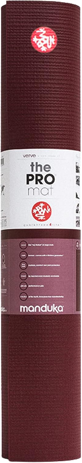 Manduka PRO Yoga Mat 71" - 6mm | Lifetime Durability | Hygienic Construction | Premium Studio Quality | Teacher Approved | 71 x 26 inches | Verve