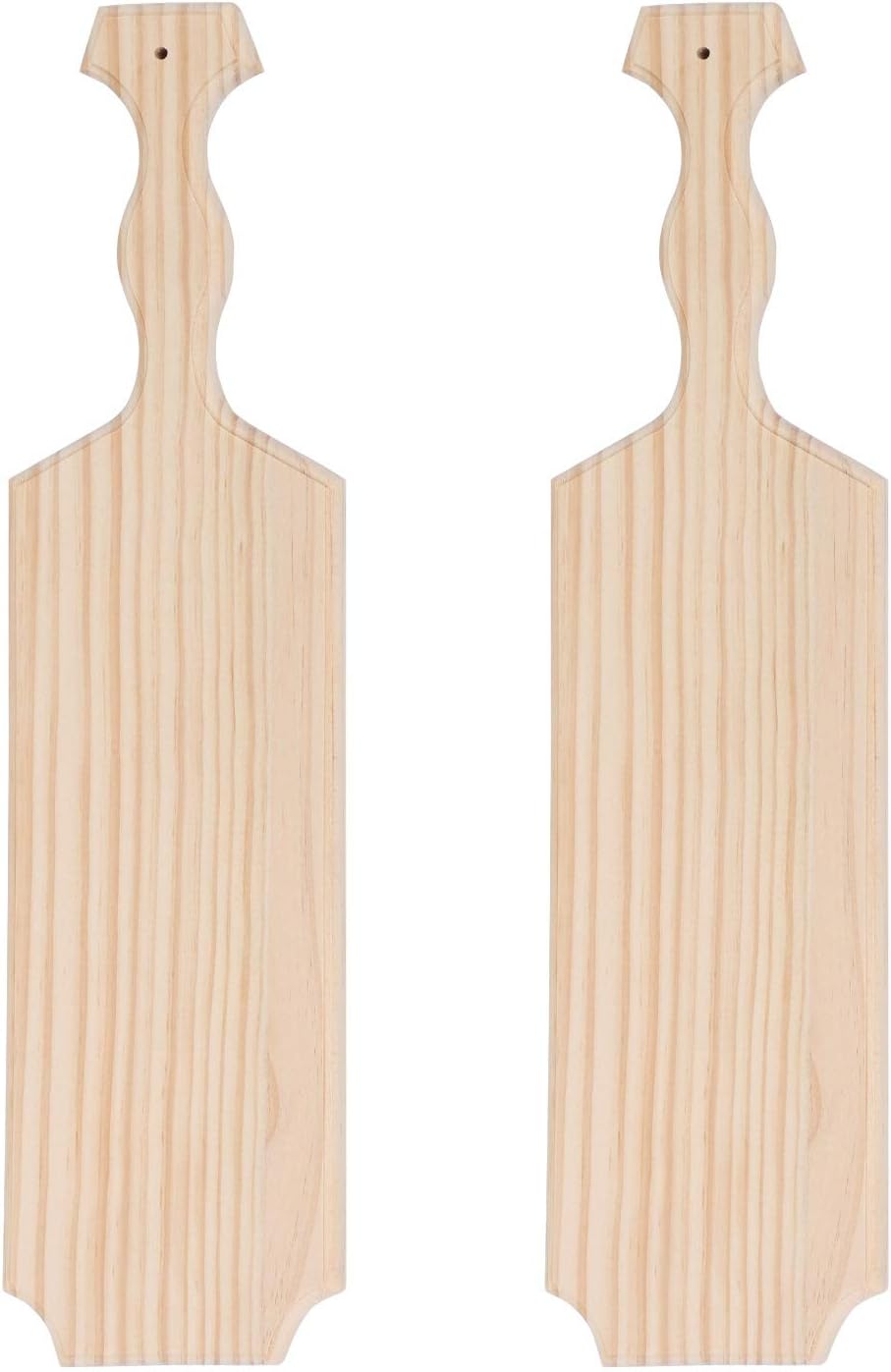 BATTIFE 18Inch Sorority and Fraternity Paddles 2Pack, Unfinished Pine Wood Paddle for Greek, Frat Solid Wooden Paddle