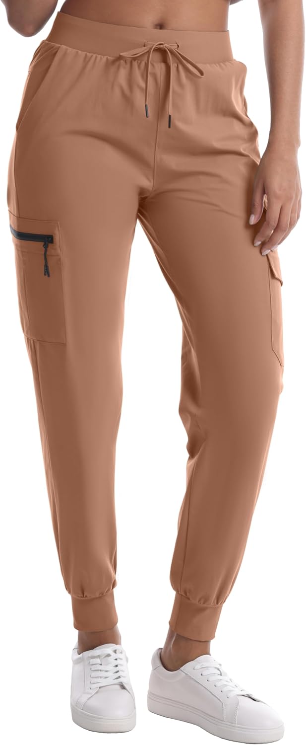 Women's Hiking Pants with Pockets Water Resistant Lightweight Quick Dry Cargo Pants for Travel Outdoor