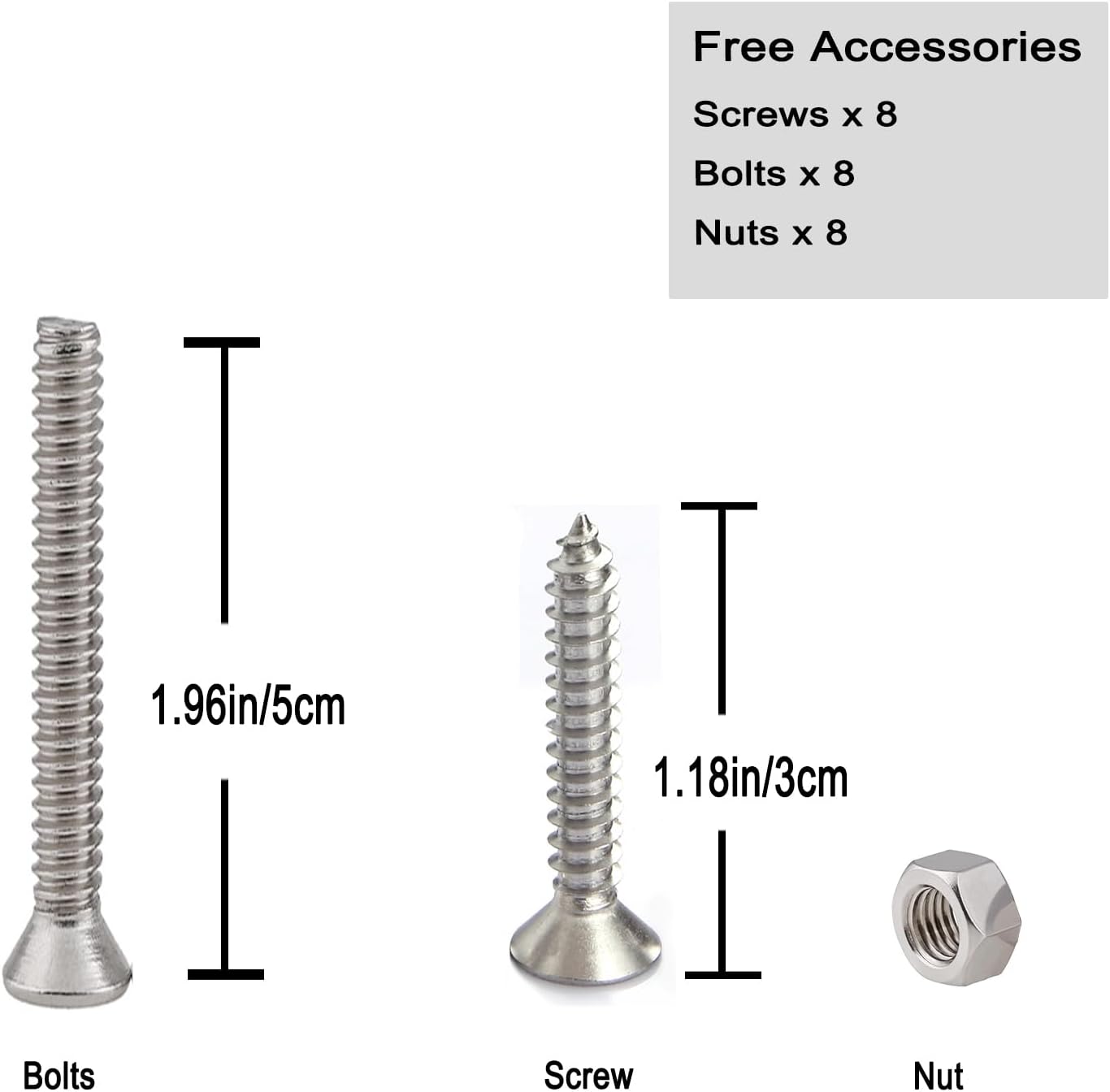 Boat Cleat Open Base Boat Cleat, Dock Cleat All 316 Stainless Steel Boat Mooring Accessories, Free Installation Accessories Screws(4/5 /6/8 inch)