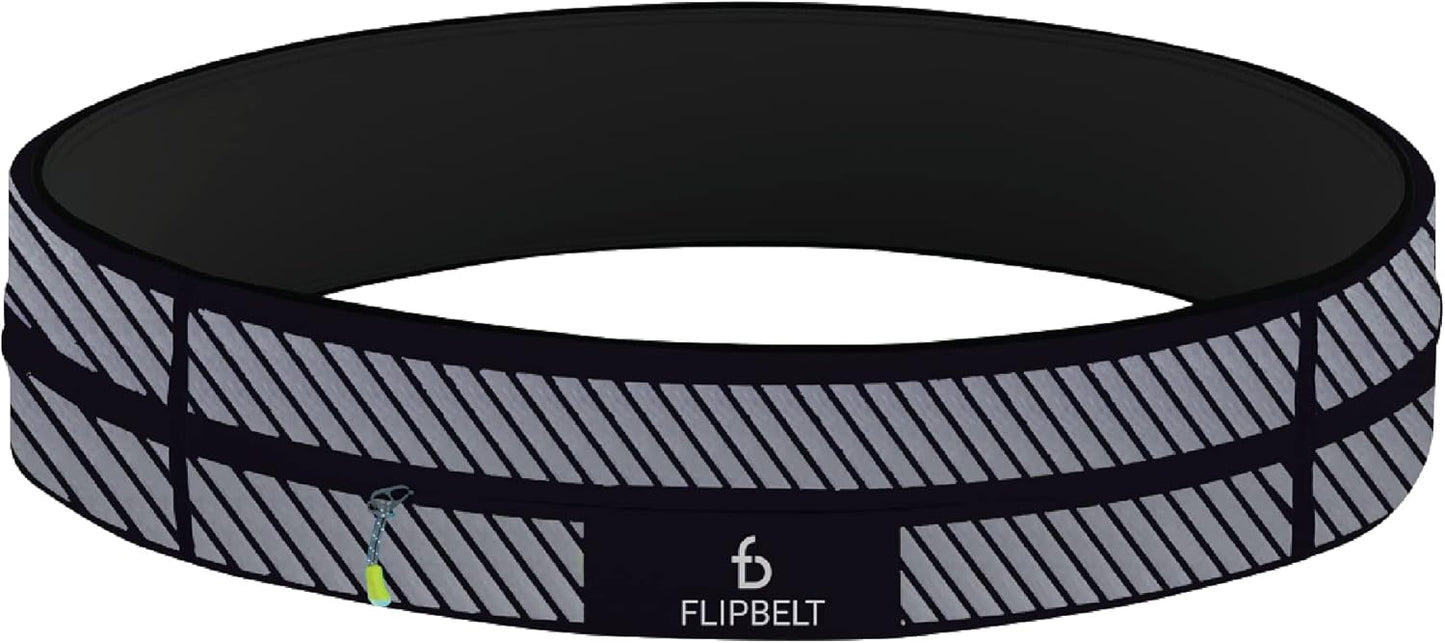 FlipBelt Zipper Running Belt, Waist Pack for Fitness and Running, US Company
