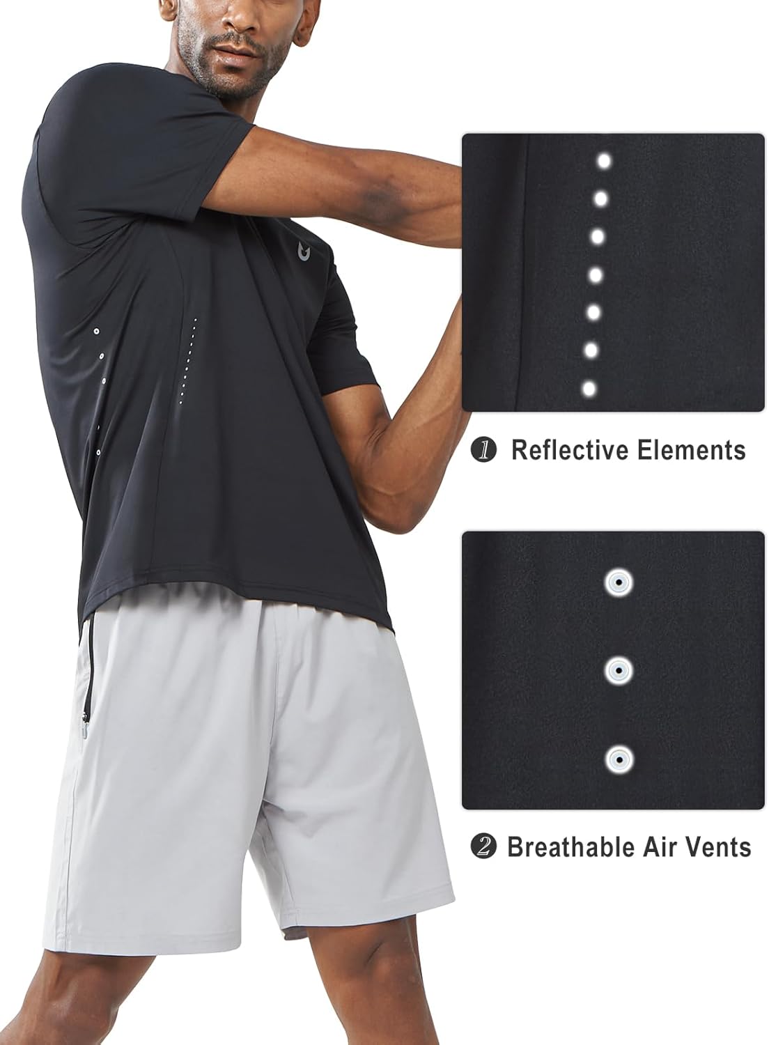 NORTHYARD Mens Athletic Shirts Short Sleeve Gym Workout Running Training Sports Performance T Shirt Basic Tee for Men