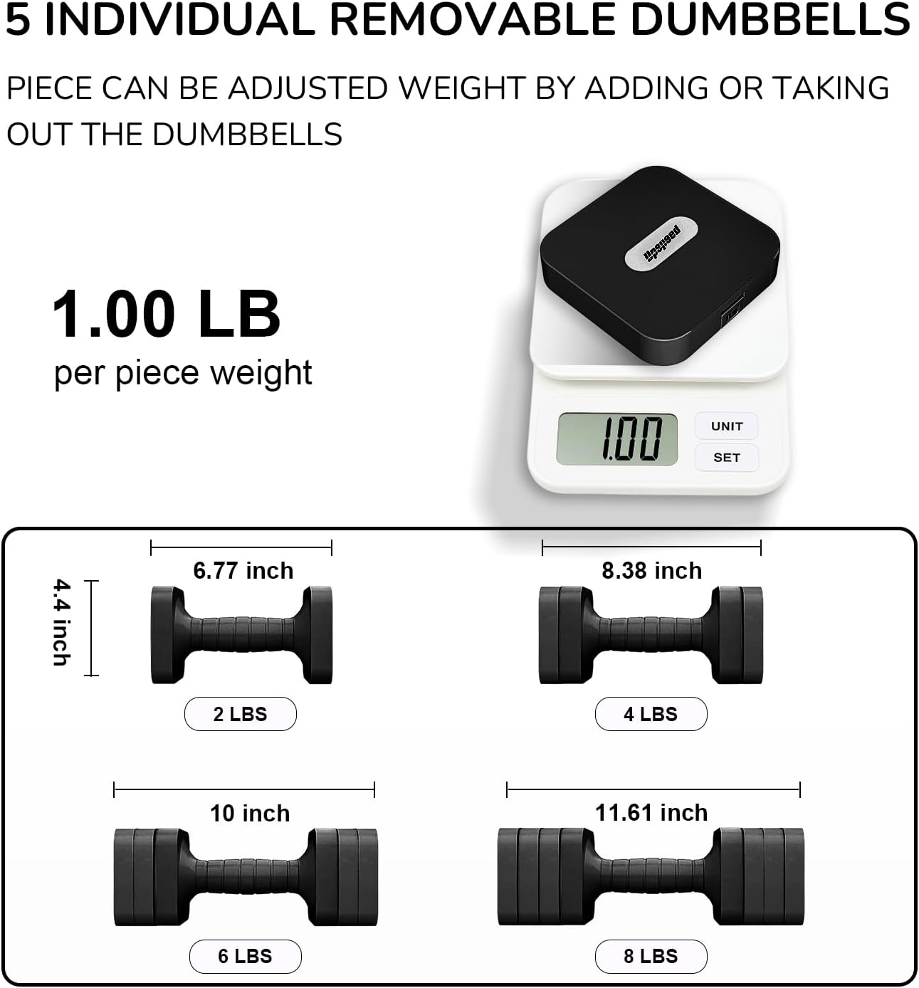 Adjustable Dumbbell Set for Women Men 16LB 20LB Hand Weights Dumbbells Sets Woman Exercise Fitness dumbbell Adjust dumbbells set of 2 for Home Gym Workout Strength Training Equipments