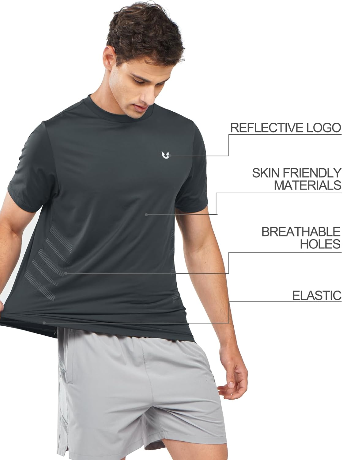 NORTHYARD Breathable 2.0™ Men's Athletic Workout T-Shirt