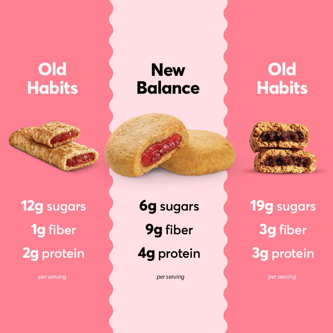 Olyra Strawberry Organic Fruit Bars, Prebiotic High Fiber Snack, Gut Health, Fruit Filled & Whole Grain Bites, Kids Healthy Snacks, Low Sugar, Vegan, USDA Certified Organic, Non GMO (Pack of 24)