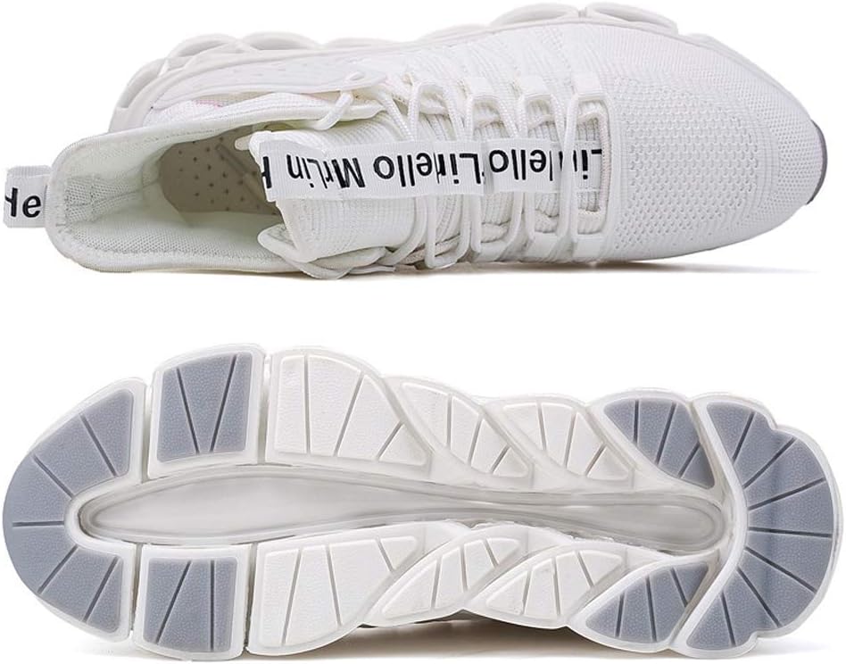 Hello MrLin Men's Running Shoes Non Slip Athletic Tennis Walking Blade Type Sneakers Hip Hop