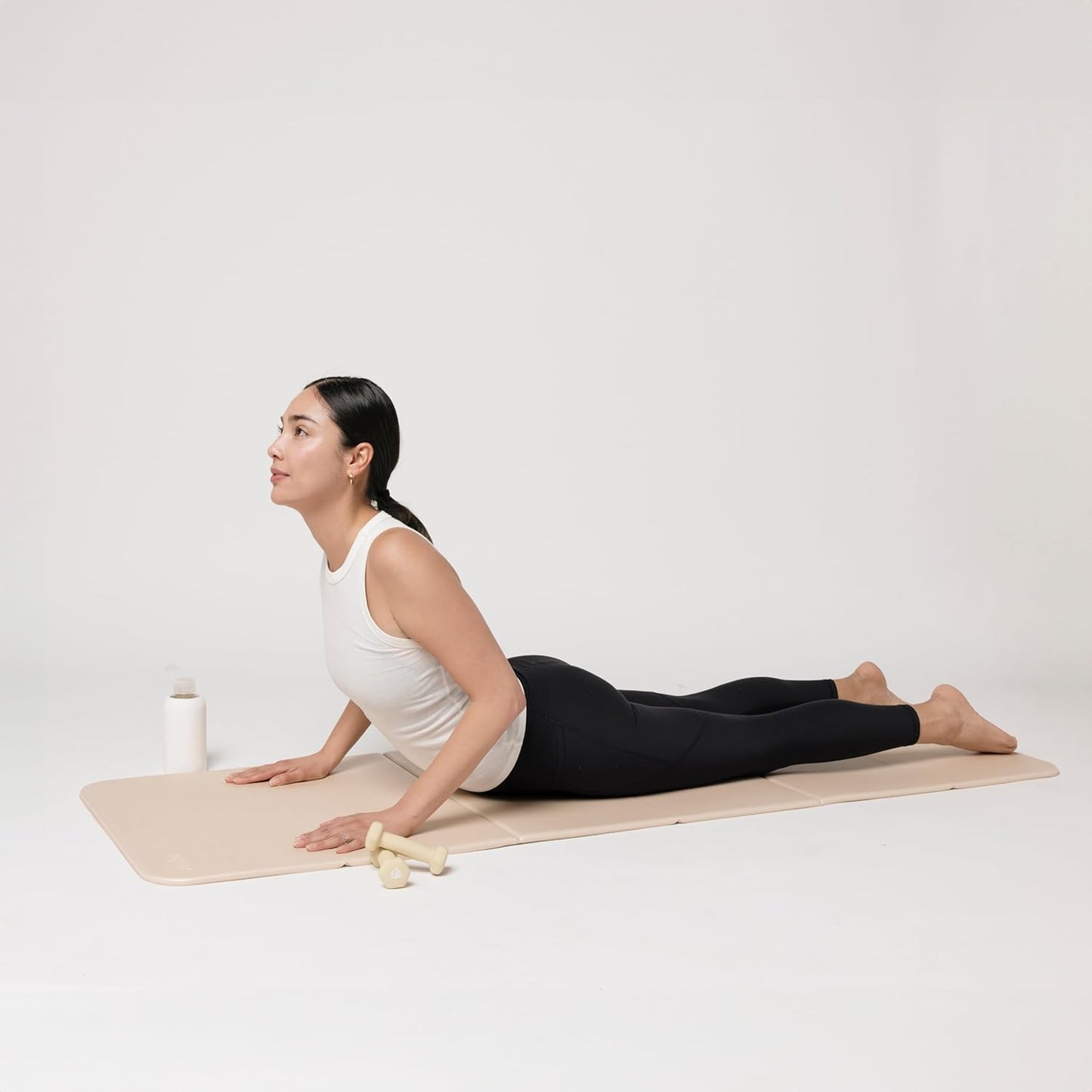 Foldable Multi-Purpose Fitness & Yoga/Pilates Mat, Workout Mat with Non-Slip Surface, Portable & Lightweight, For Studio or Home Use, As Seen on Shark Tank