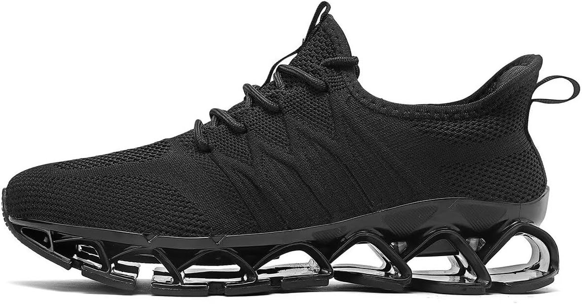 Mens Slip on Walking Running Shoes Blade Tennis Casual Fashion Sneakers Comfort Non Slip Work Sport Athletic Trainer