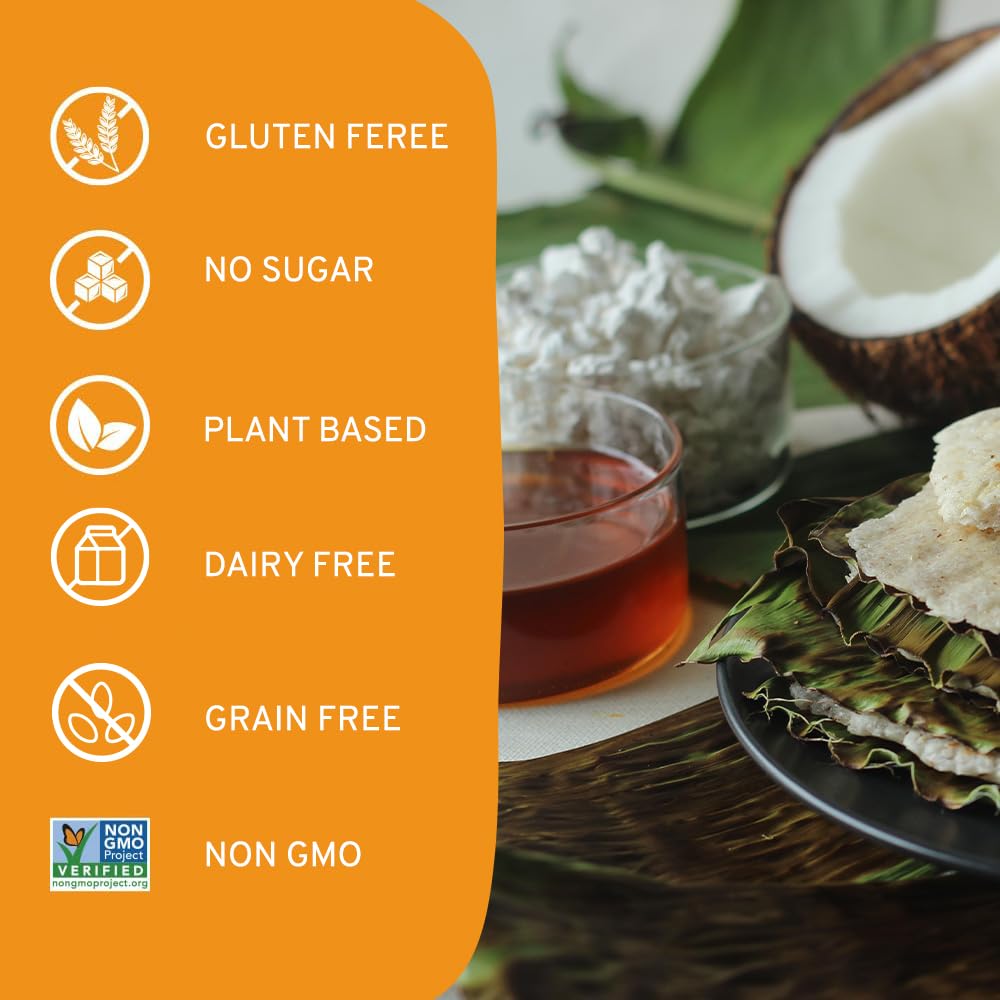 Arrowroot Powder (397g/14oz) Natural Thickener, Fine Ground | Wheat Flour Substitute | Non GMO, Gluten Free, Dairy Free | Neutral Flavor, Ideal for Baking/Cooking | Resealable Ziplock Pouch