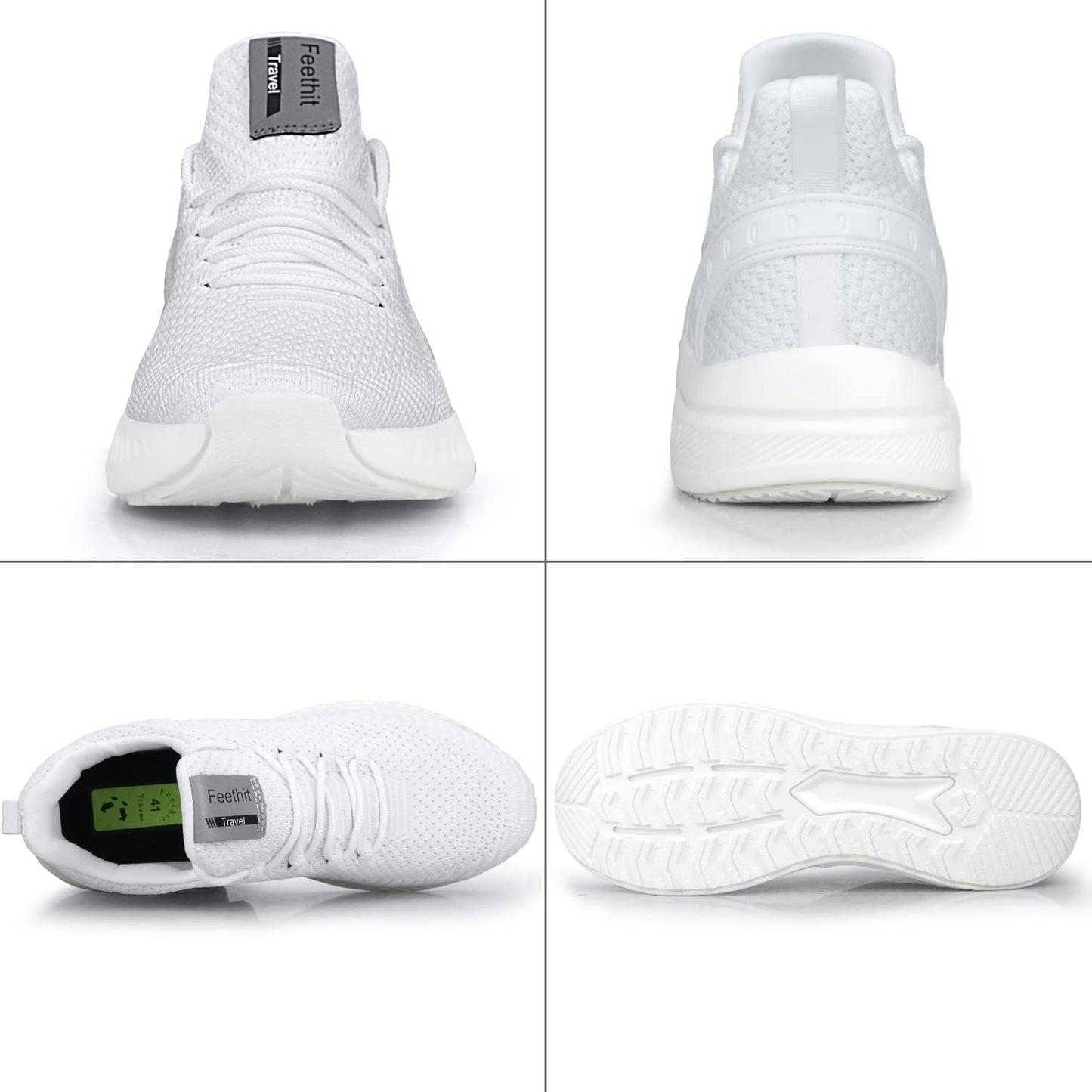 Feethit Mens Slip On Walking Shoes Blade Tennis Shoes Non Slip Running Shoes Lightweight Workout Shoes Breathable Mesh Fashion Sneakers