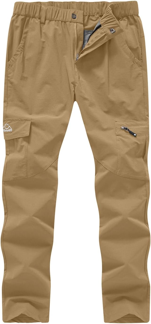 YSENTO Women's Hiking Pants Lightweight Stretch Quick Drying UPF 50 Camping Travel Work Cargo Pants 6 Pockets