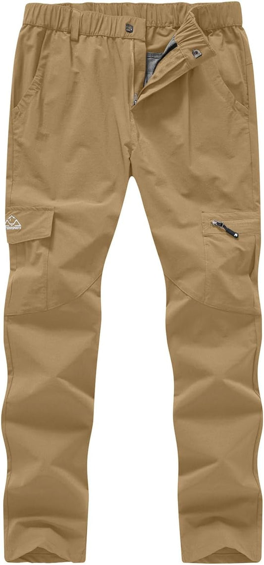YSENTO Women's Hiking Pants Lightweight Stretch Quick Drying UPF 50 Camping Travel Work Cargo Pants 6 Pockets