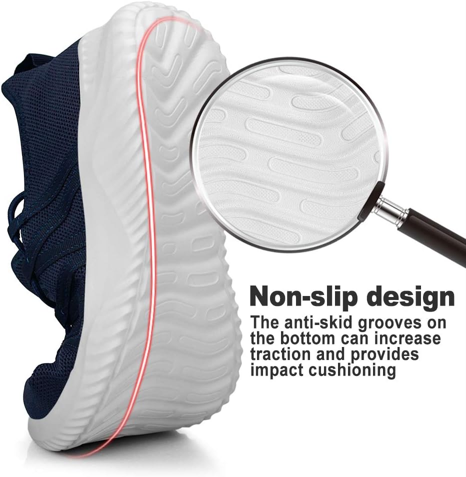 Feethit Mens Slip On Running Shoes Breathable Lightweight Comfortable Fashion Non Slip Sneakers for Men