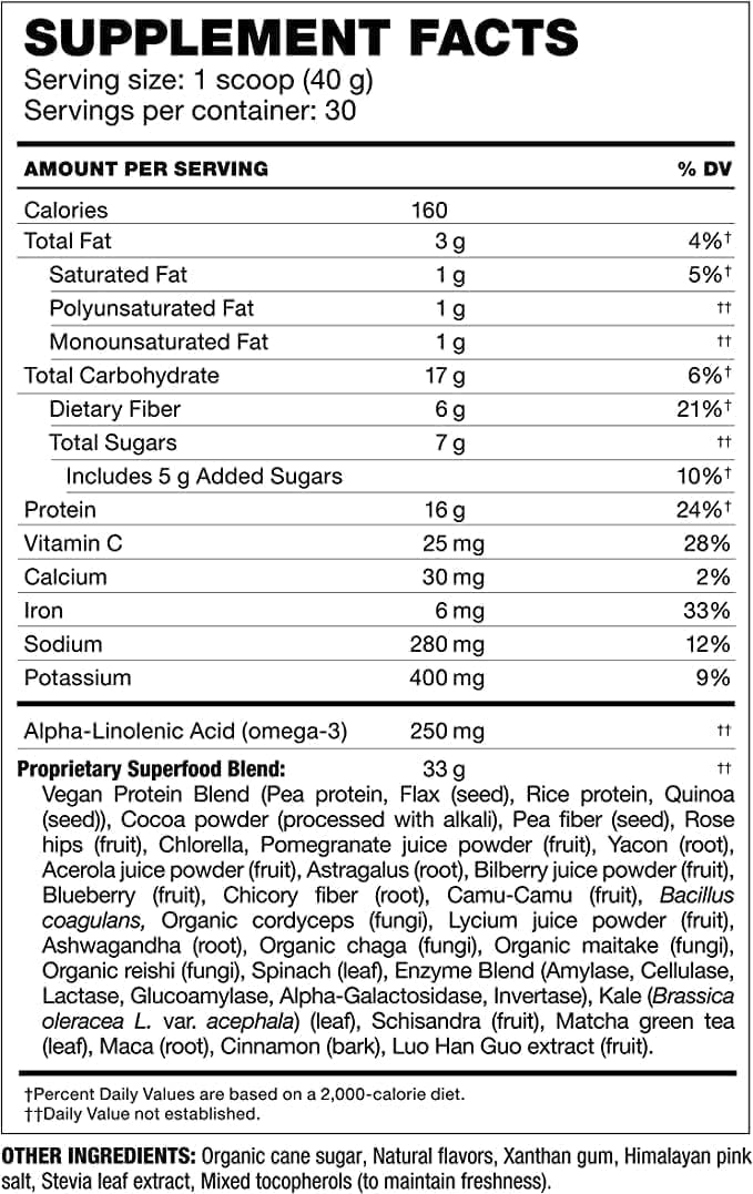 Shakeology Sampler Pack Vegan Protein Powder, Gluten Free Superfood Protein Shake with Supergreens, Probiotics for Gut Health, Adaptogens, Vitamins, 16g Plant Protein per Serving