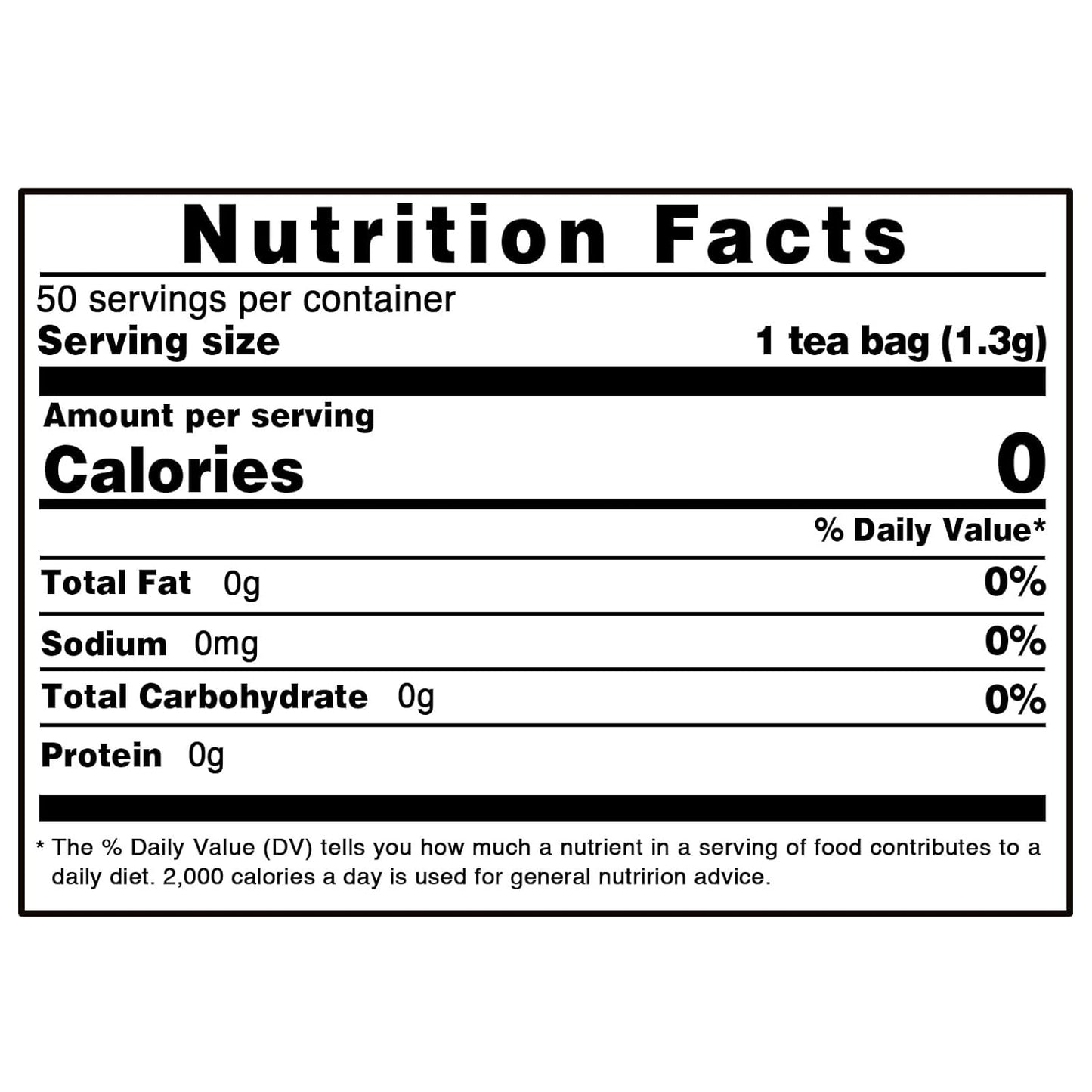 TEARELAE - Butterfly Pea Flower Tea - 50 Count Butterfly Pea Flower Tea Bags - Natural Coloring for Food, Baking, Iced Tea - Caffeine-Free, Non-GMO