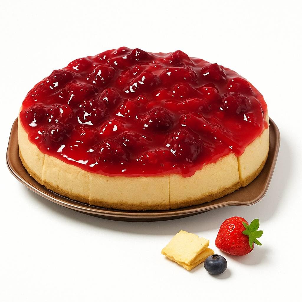 Andy Anand Sugar Free Strawberry Cheesecake 9" | Amazingly Delicious & You Won't Believe It's Diabetic-Friendly | Freshly Made With California Cream Cheese, Perfect For Women, Men and Kids (3.4 lb)