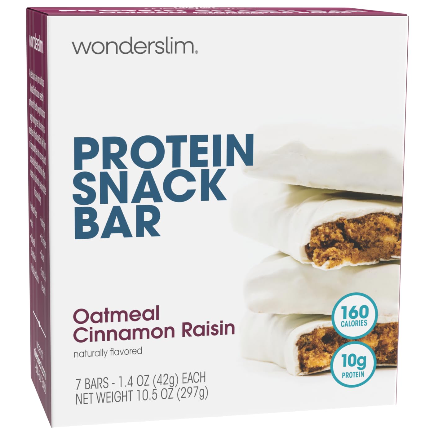WonderSlim Protein Snack Bar, Oatmeal Cinnamon Raisin, (7ct)