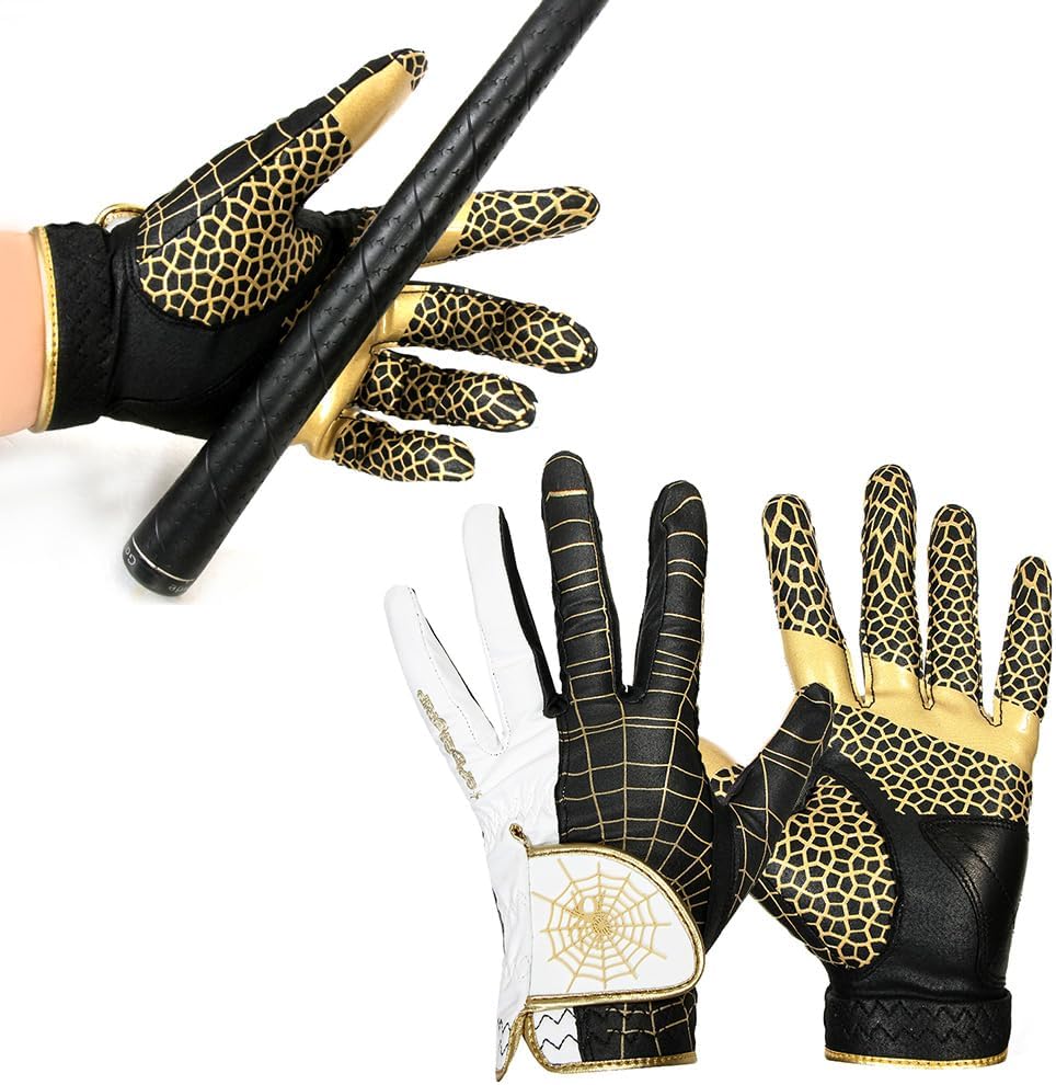 J&S Sporting Spider Grip Nonslip Golf Gloves for Men, Mens Golf Glove for Right Handed Golfer