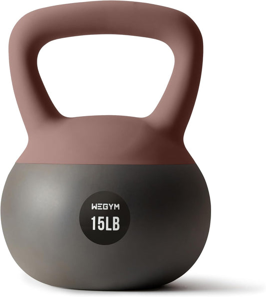 Soft Kettlebells with Cushioned Impact-Resistant Base and Anti-Slip, Wide-Grip Handle for Home Workouts, Weightlifting, and Full Body Strength Training