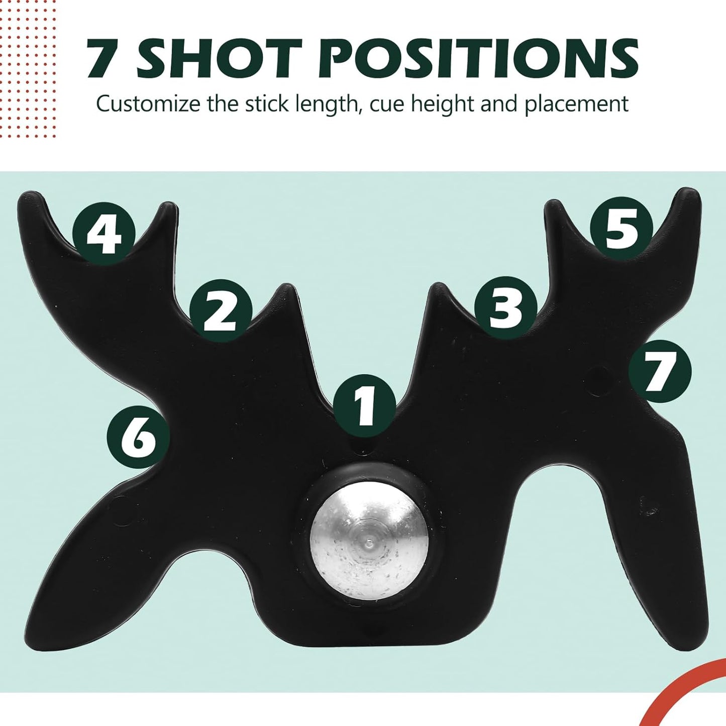 Skylety Retractable Billiard Cue Stick Bridge with Bridge Head, Snooker Set Billiard Pool Cue Accessory for Pool Table