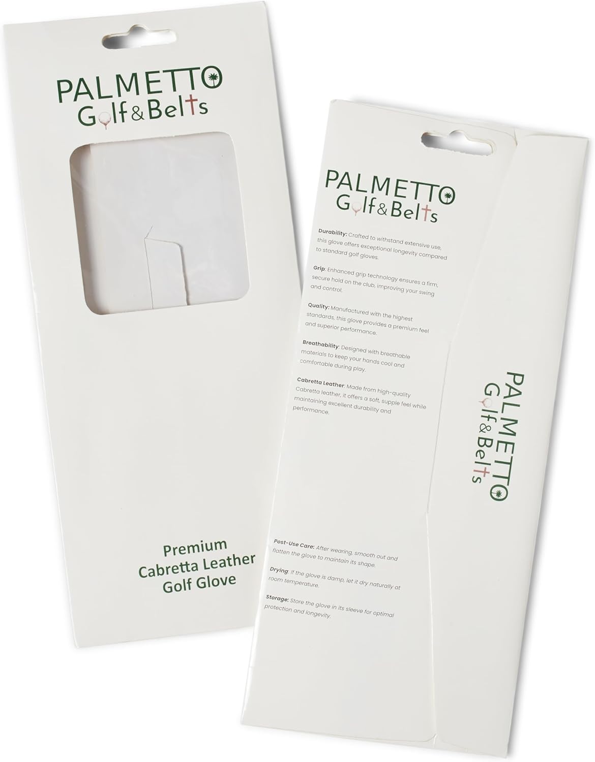 Palmetto Golf & Belts, Garnet Palmetto Tree, AAA Cabretta Leather Golf Glove