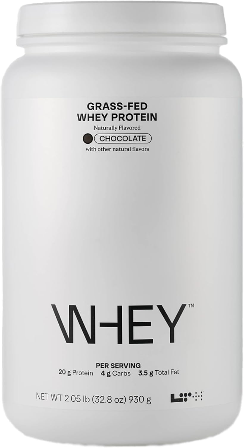 LTH Whey Protein - Trusted by Life Time Fitness Members - Grass-Fed Whey Protein Powder - with Amino Acids - Aids Lean Muscle & Recovery - Supports Immune & Liver Health - Chocolate (30 Servings)
