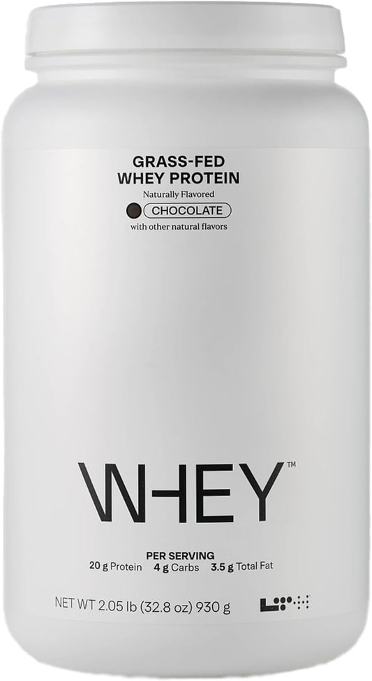 LTH Whey Protein - Trusted by Life Time Fitness Members - Grass-Fed Whey Protein Powder - with Amino Acids - Aids Lean Muscle & Recovery - Supports Immune & Liver Health - Chocolate (30 Servings)
