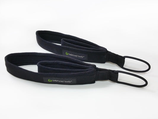 Balanced Body Padded Double Loops, Foot and Hand Straps with Soft Rings, Comfortable Reformer Accessories for Pilates Equipment, Workout Equipment for Home Gym or Studio Use, 1 Pair
