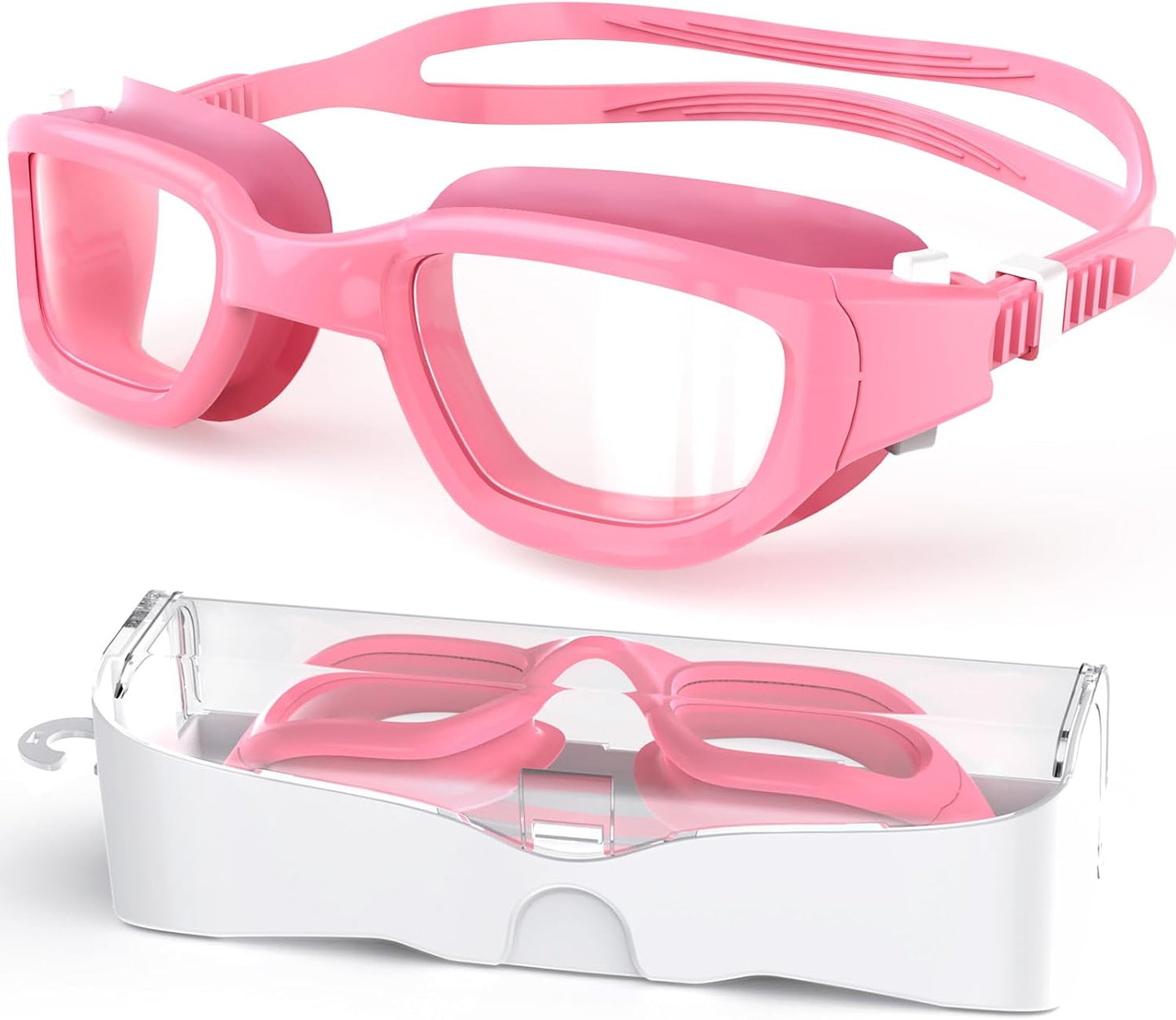 Kids Swim Goggles,Swimming Goggles for Kids 6-14, Anti-Fog UV Protection Pool Glasses for Boys Girls