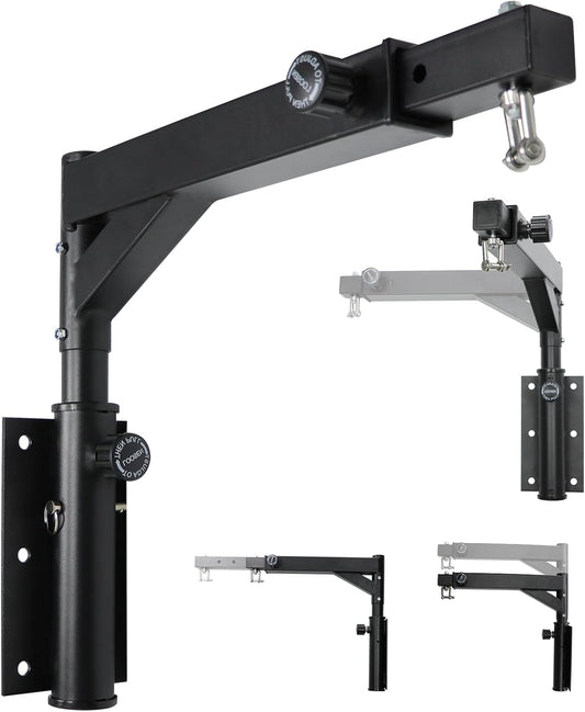 Heavy Bag Hanger Wall Mount Punching Boxing Bag Bracket -Square Tube, Heavy Duty Adjustable Length & Height for Boxing, Taekwondo, Muay Thai Bags, for Home Gym Installation