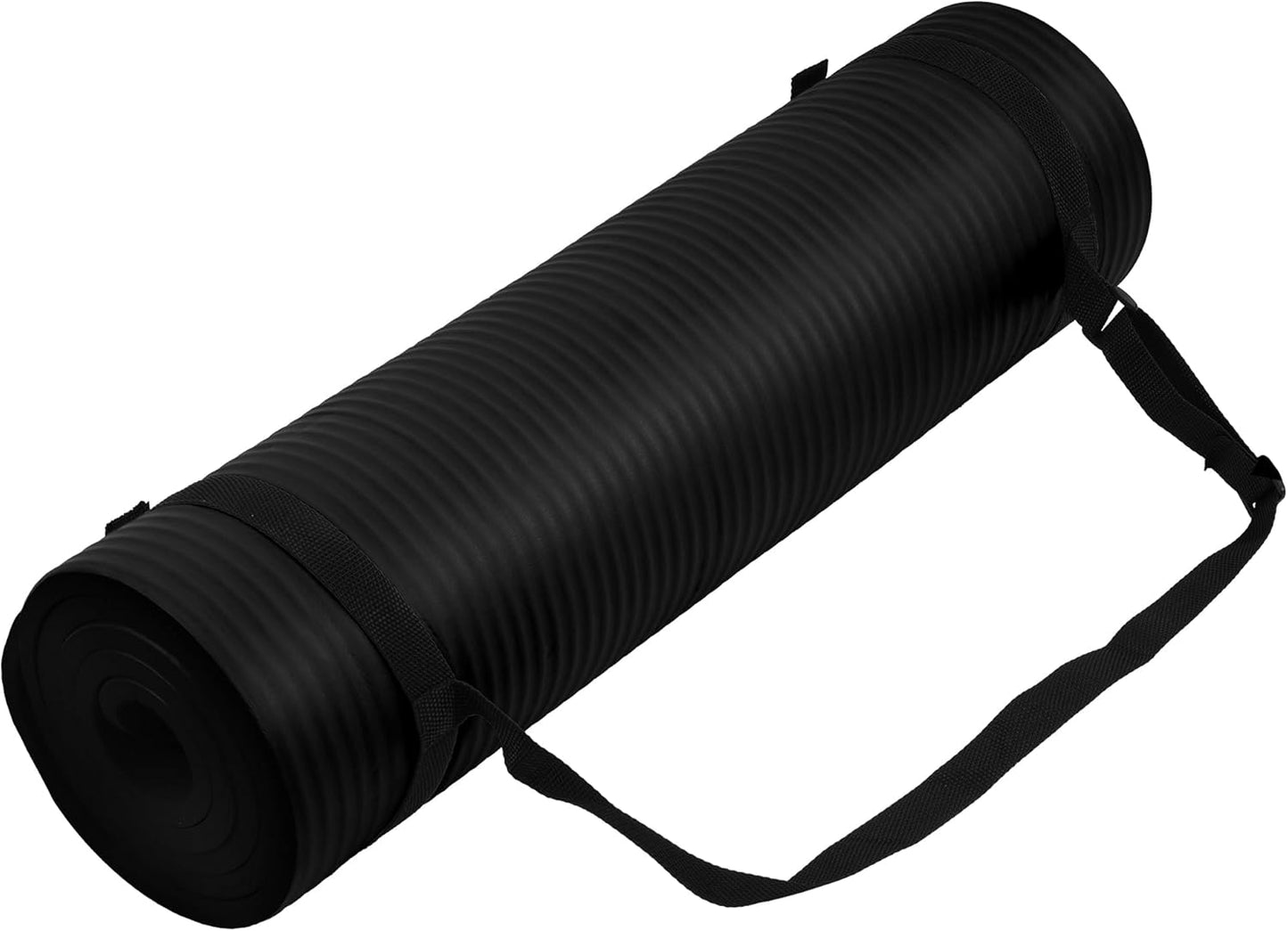 Yoga Mat, 1/2-Inch Extra Thick High Density Exercise Mat, Anti-Tear Exercise Yoga Mat with Carrying Strap, Suitable for Various Yoga Exercises