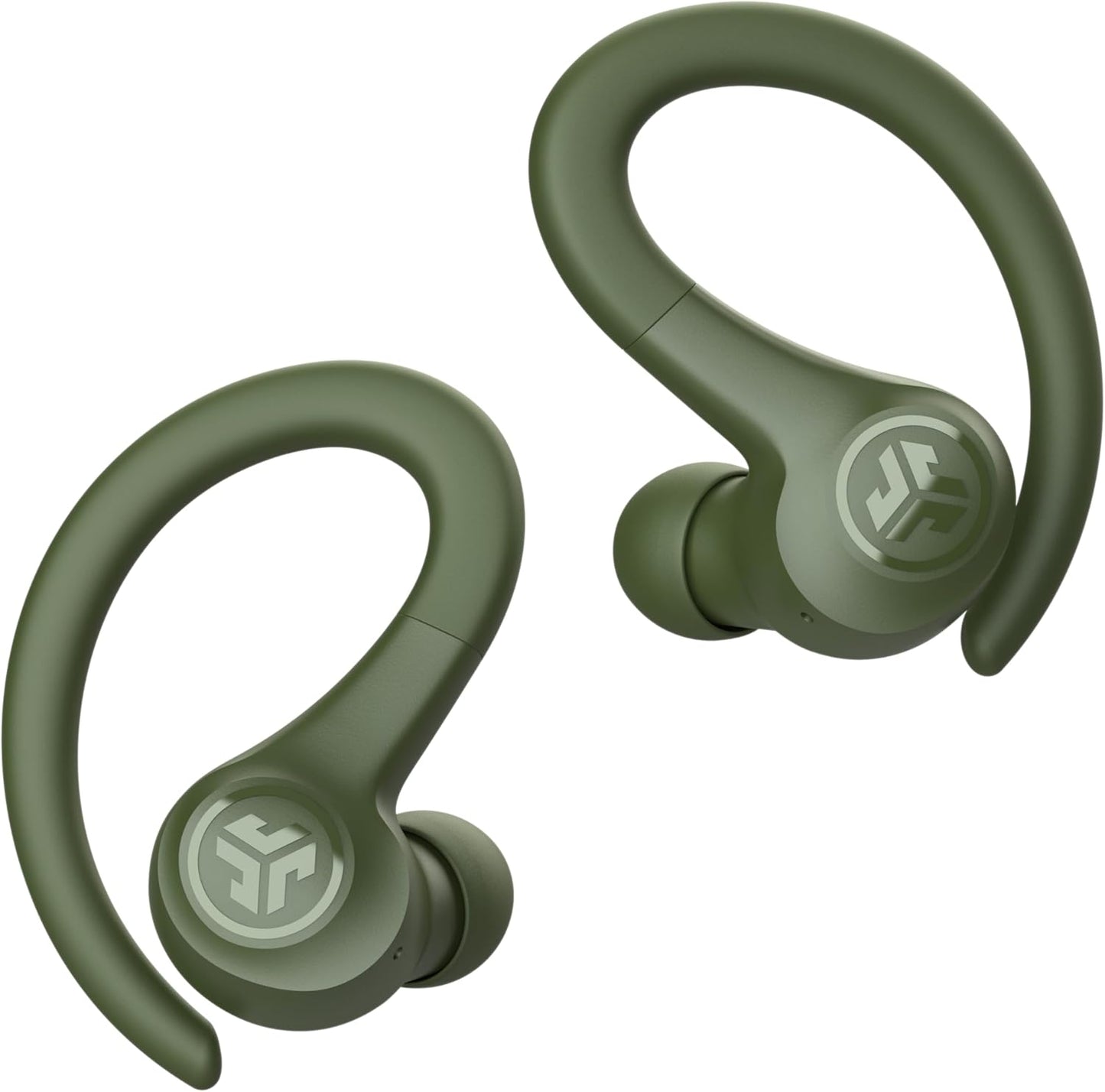 JLab Go Sport+ Wireless Workout Earbuds Featuring C3 Clear Calling, Secure Earhook Sport Design, 35+ Hour Bluetooth Playtime, and 3 EQ Sound Settings (Green)