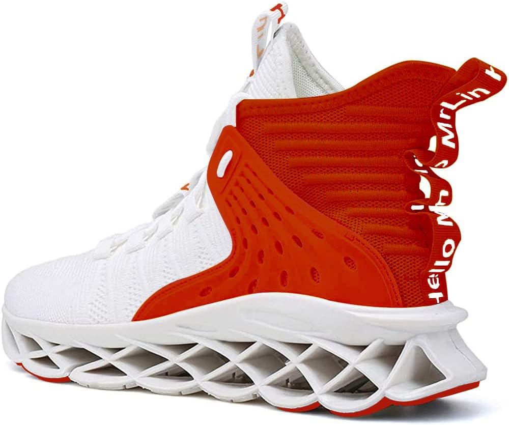 Hello MrLin Men's Running Shoes Non Slip Athletic Tennis Walking Blade Type Sneakers Hip Hop