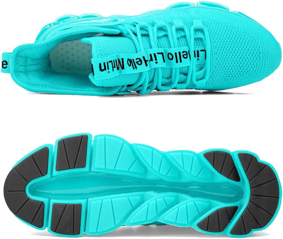 Hello MrLin Men's Running Shoes Non Slip Athletic Tennis Walking Blade Type Sneakers Hip Hop