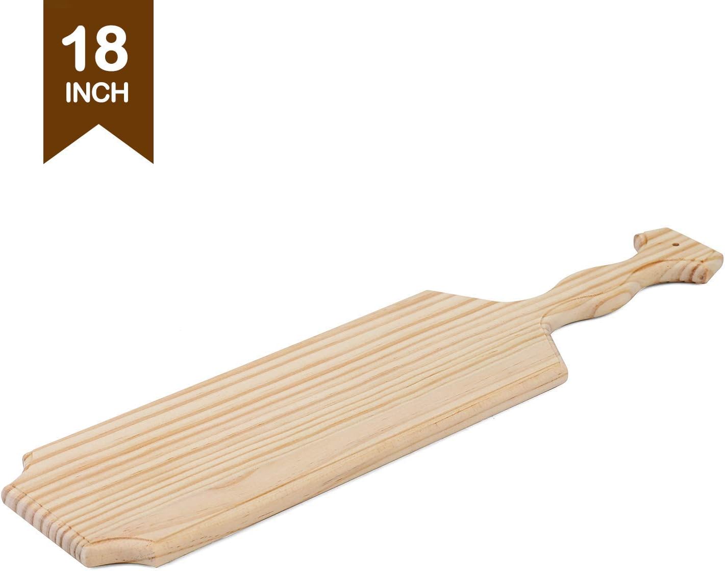 BATTIFE 18Inch Sorority and Fraternity Paddles 2Pack, Unfinished Pine Wood Paddle for Greek, Frat Solid Wooden Paddle