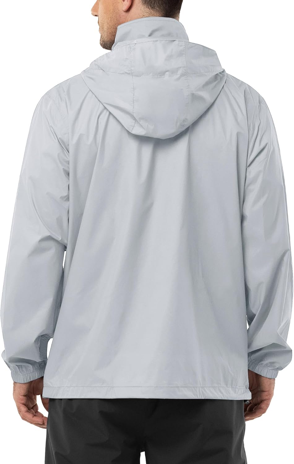 Outdoor Ventures Men's Rain Jacket Waterproof Lightweight Packable Rain Shell Raincoat with Hood for Golf Hiking Travel