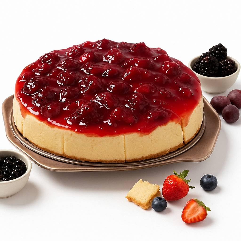 Andy Anand Sugar Free Strawberry Cheesecake 9" | Amazingly Delicious & You Won't Believe It's Diabetic-Friendly | Freshly Made With California Cream Cheese, Perfect For Women, Men and Kids (3.4 lb)