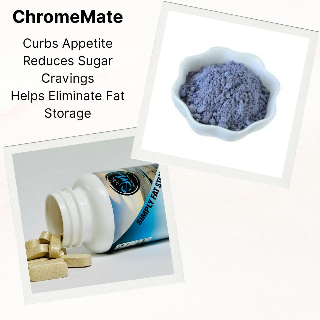 Simply Fat Stabilizer | Blocks Fats | Enhances Metabolism | Promotes Weight Loss | 60 Count, Herbal Proprietary Blend - Chromium, ChromeMate, Rice Bran Powder, Barley Grass, Citrus Pectin