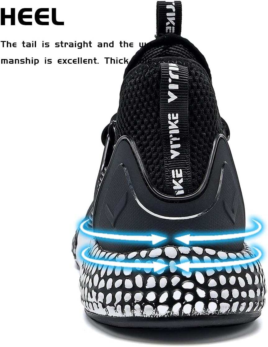 WETIKE Boy's Shoes Mesh Slip on Lightweight Running Sneakers