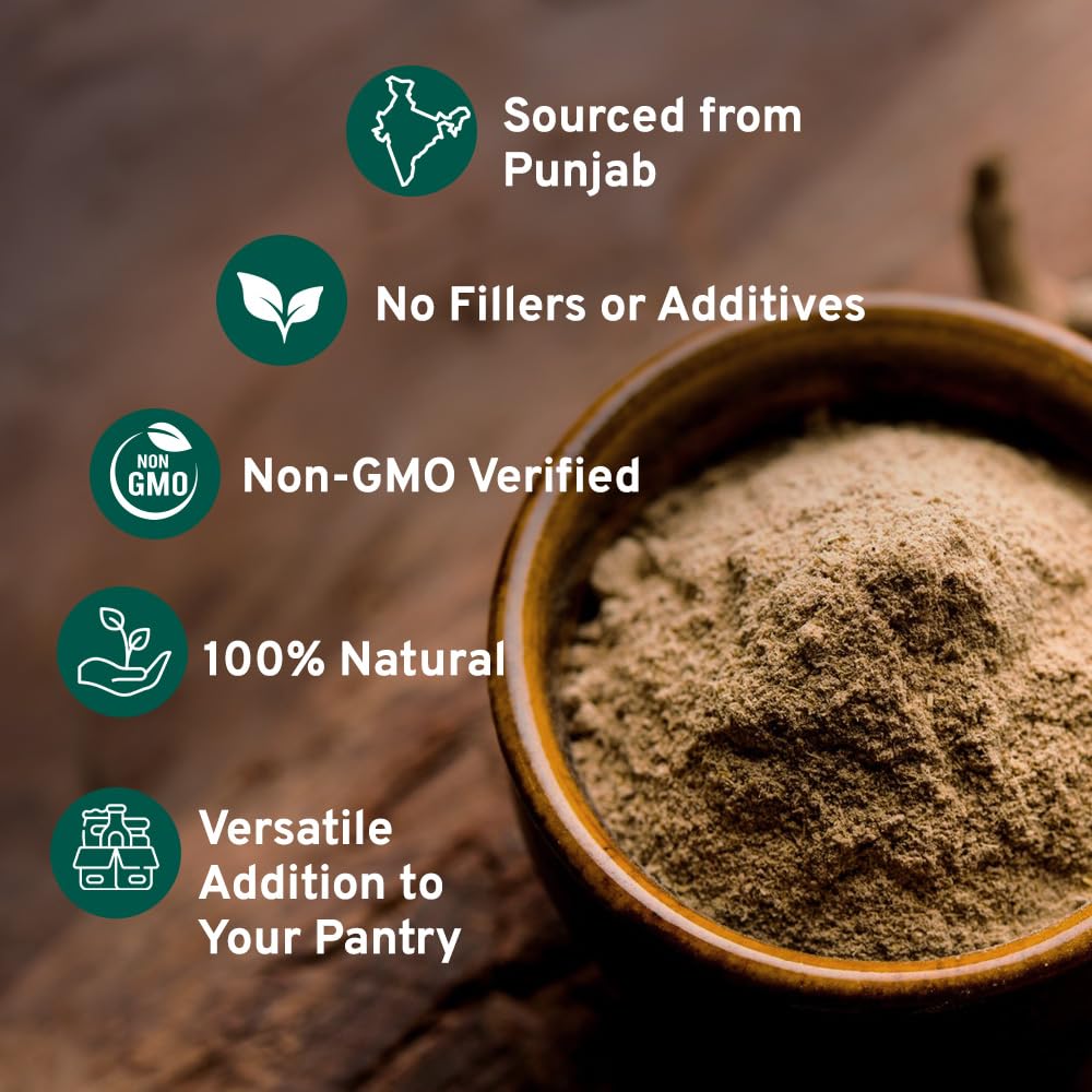 HANDPICK Licorice Root Powder (226g/8oz) Non GMO, Gluten Free, 100% Raw Ground Mulethi, Sourced from India, Glycyrrhiza Glabra, Packed in Resealable Ziplock Pouch