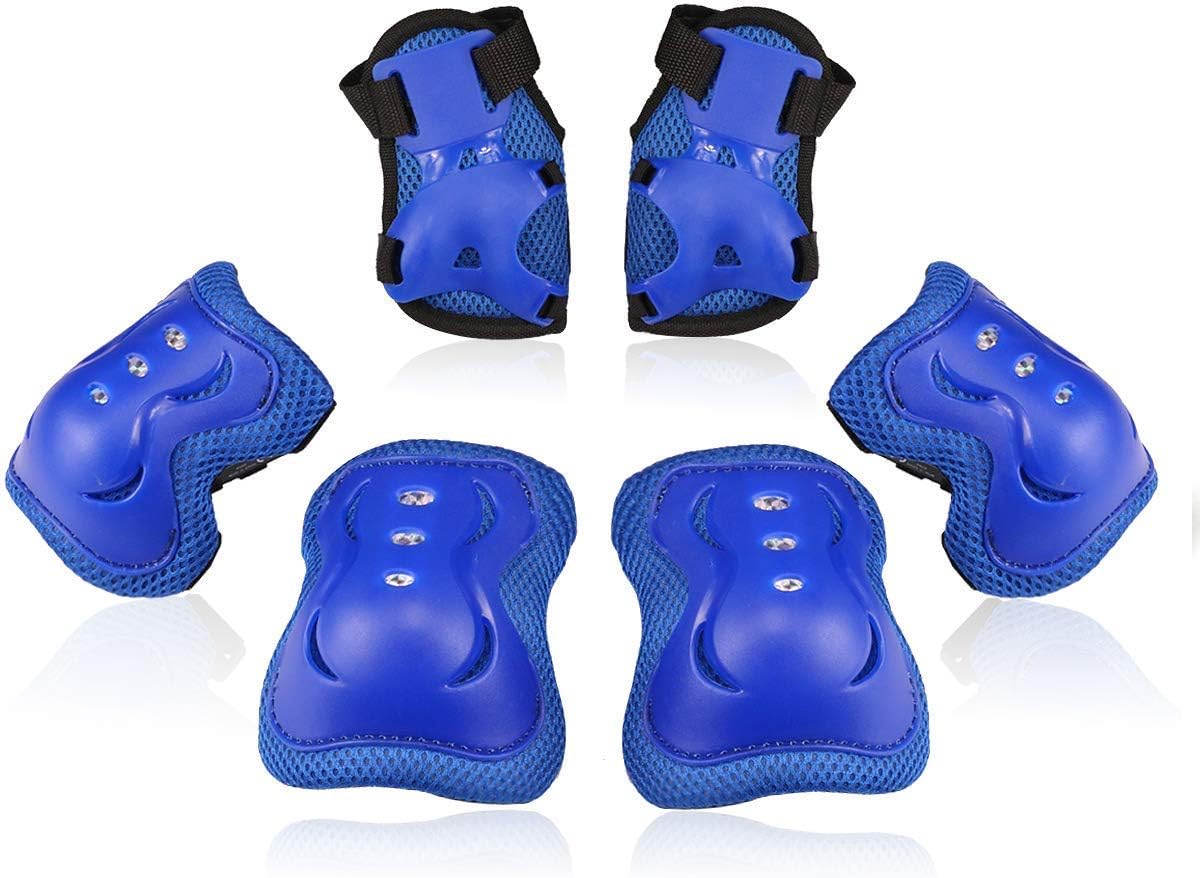 BOSONER Kids/Youth Knee Pad Elbow Pads Guards Protective Gear Set for Roller Skates Cycling BMX Bike Skateboard Inline Skatings Scooter Riding Sports