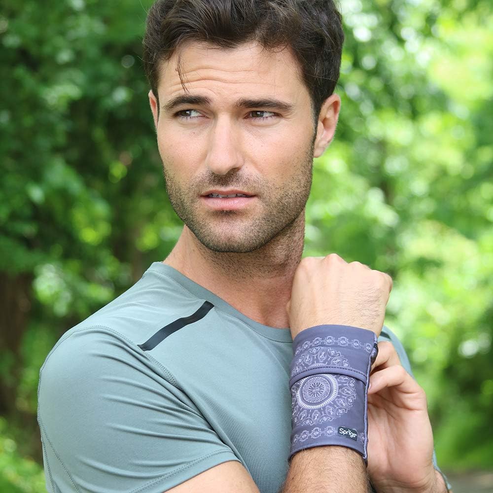 Sprigs Banjees 2 Pocket Wrist Wallet/Wrist Band/Wrist Pocket for Travel, Walking, & Running. Wallet Pouch That Holds Cash, Card, ID's, and More