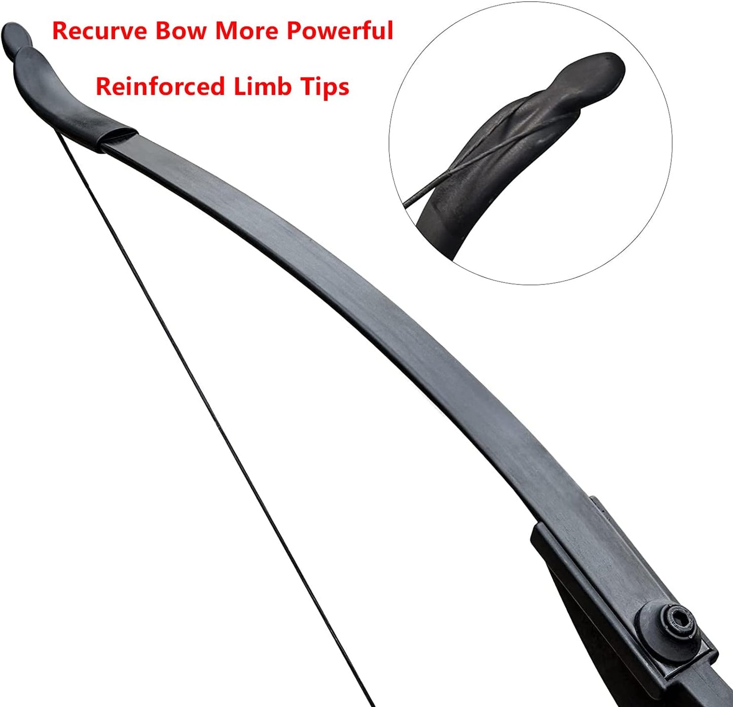 D&Q Archery Bow and Arrow Set for Adults Beginner Teenagers Youth, Takedown Recurve Bow 20lbs 30lbs 40lbs Left and Right Handed Bow, Recurve Bow Set for Outdoor Target Practice