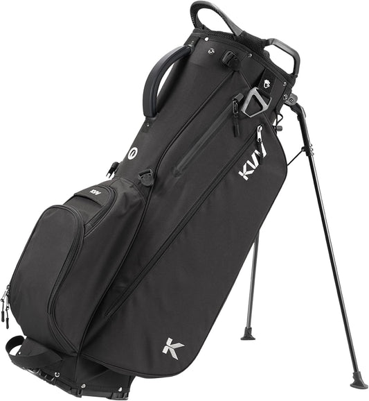 KVV Lightweight Golf Stand Bag with 7 Way Full-Length Dividers, 5 Zippered Pockets, Automatically Adjustable Dual Straps，Elegant Design