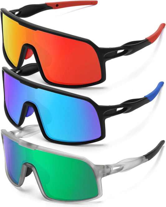 Polarized Sports Sunglasses for Men and Women Cycling Glasses UV Protection Goggles for Mountain Bike Running Fishing