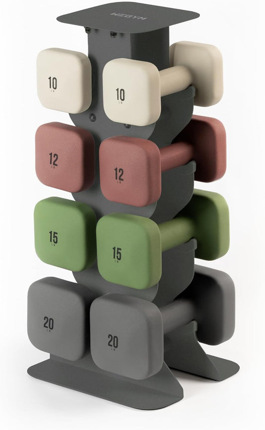 SafeGrip Dumbbells, Anti-Slip, Anti-Roll, Thick Handles, Free Weights, Square Dumbbells for Secure Workouts at Home, Weightlifting, and Personal Training