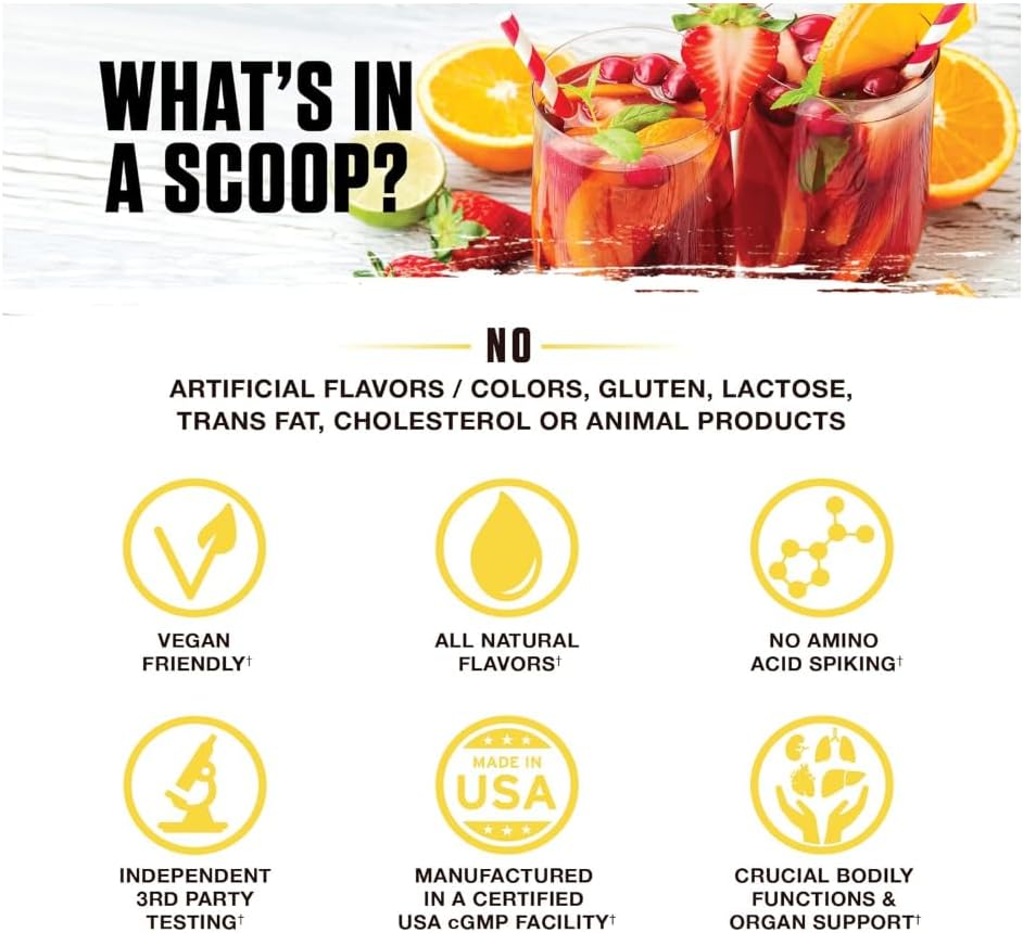 Ambrosia Nektar - Superfood Powder | Complete Health Supplement | Organ Support - Liver, Kidney Health | 30 Servings (Honey Lemon)