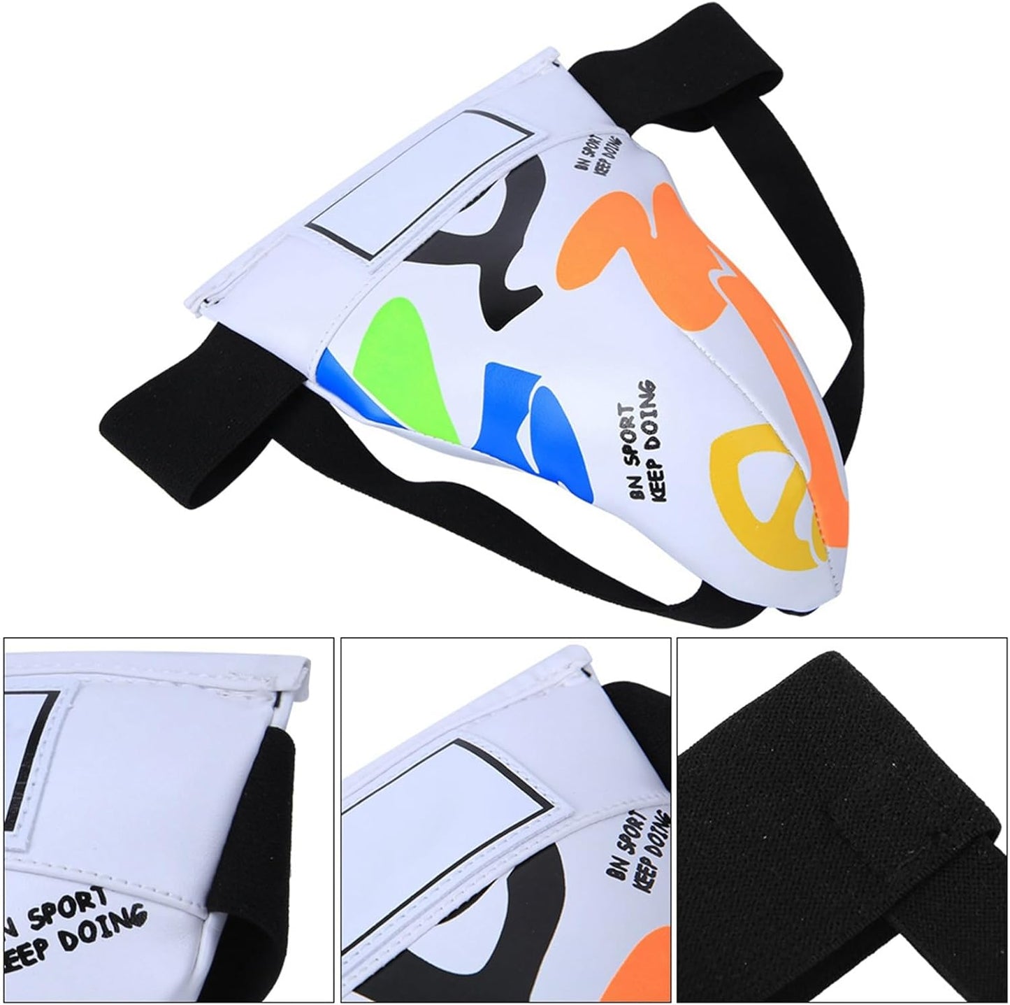 Groin Protector Boxing, Groin Guard Boxing, Children Boxing Groin Protector, for Boxing Taekwondo Muay Thai Training, White