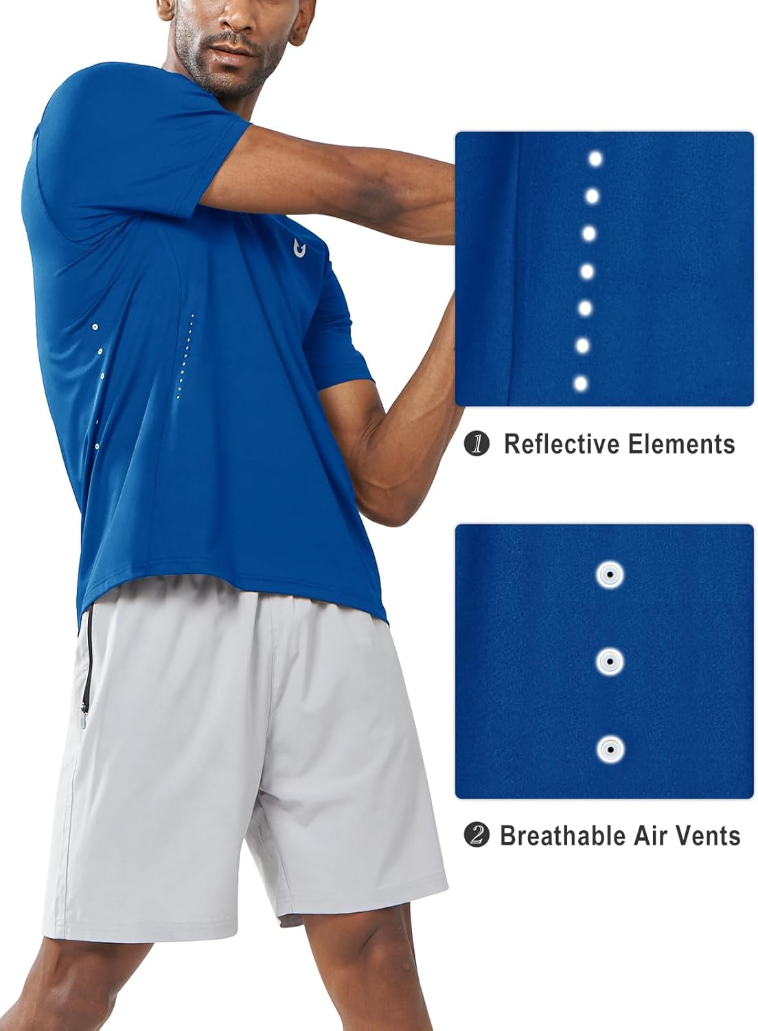 NORTHYARD Mens Athletic Shirts Short Sleeve Gym Workout Running Training Sports Performance T Shirt Basic Tee for Men